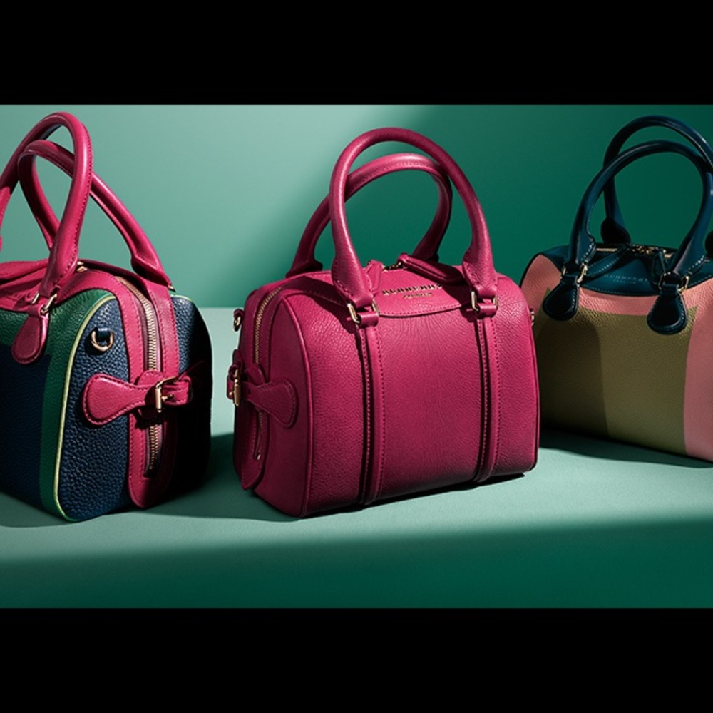 Burberry prorsum horseferry magenta handbag